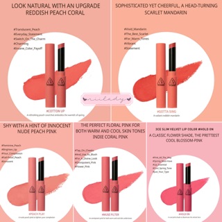 Son 3CE SLIM VELVET LIP COLOR (Mood For Blossom)