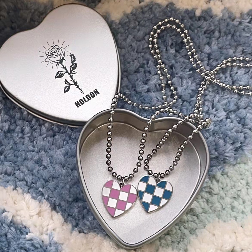 Vòng cổ bạc mặt hình trái tim xinh xắn cho nữ