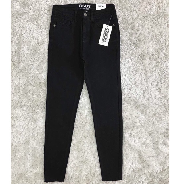 jeans trắng đen lai tua