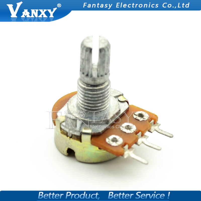 Bộ 5 Chiết Áp Wh148 B1K B2K B5K B10K B20K B50K B100K B250K B500K B1M 3pin 15mm 1k 2k 5k 10k 20k 50k 100k 250k 500k 1m