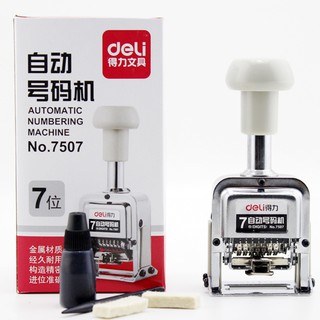 Máy đóng số tự động 7 số Deli 7507