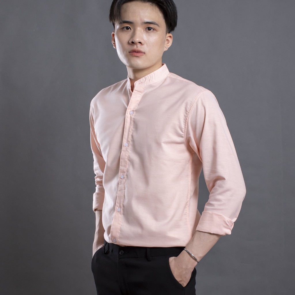 [Mã FAMALLT5 giảm 15% đơn 150K] Áo sơ mi nam dài tay cổ trụ LADOS - 8053 -VẢI OXFORD CỰC CHUẨN | BigBuy360 - bigbuy360.vn