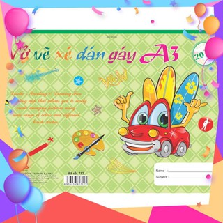 [Sổ lò xo đẹp xinh ] Vở vẽ xé KLONG A3; MS: 712