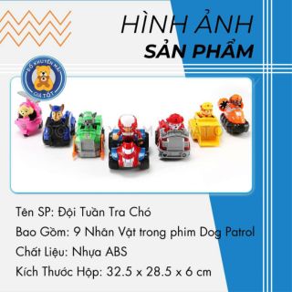 Bộ 9 nhân vật Chó cứu hộ Paw Patrol chạy trớn - M99C