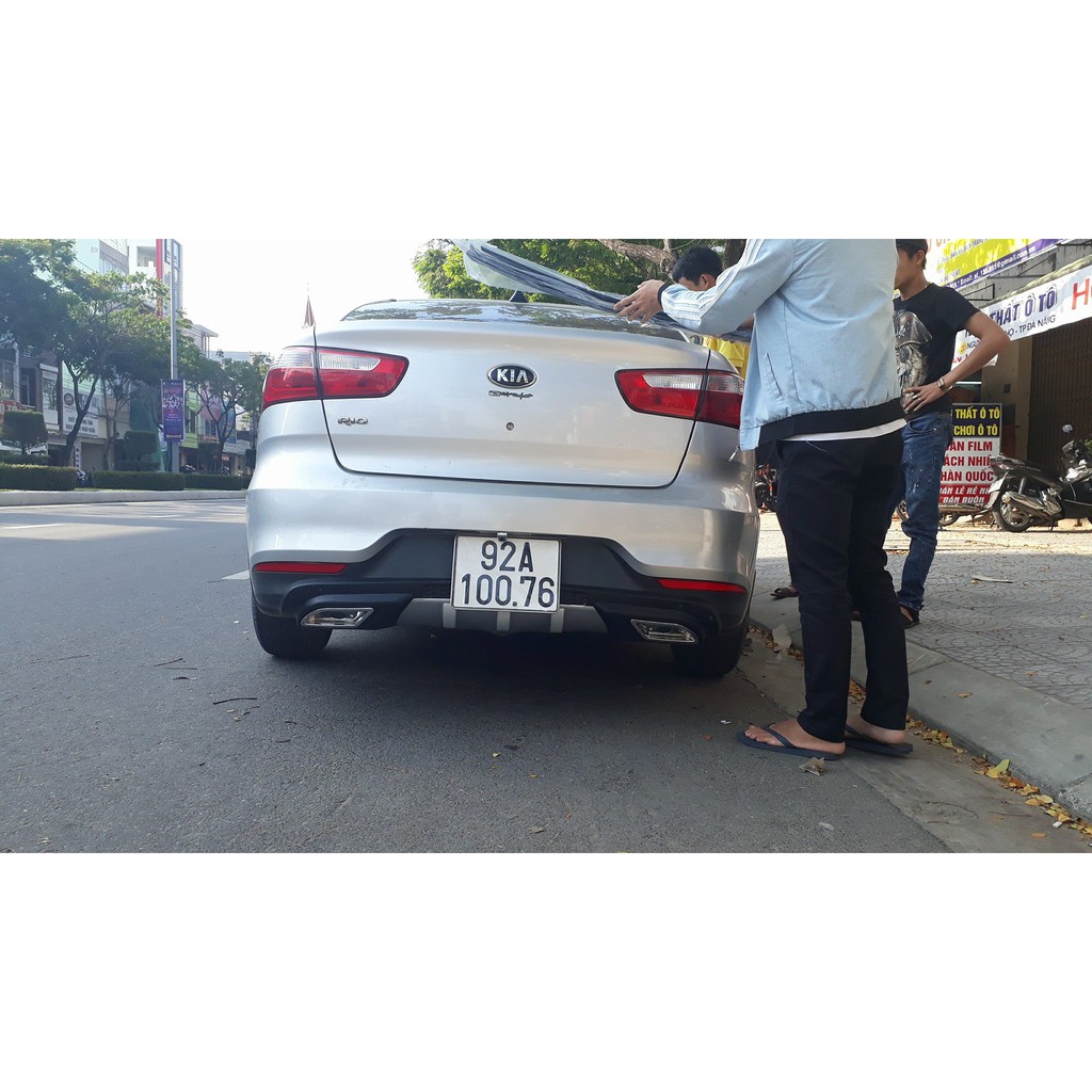 Lippo, Lip Chia Pô,Ốp Cản Sau Cho xe Kia Rio Hàng Cao Cấp Loại 1