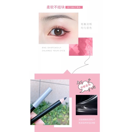 Chì Kẻ Mắt Đen Cao Cấp Sắc Nét Không Thấm Nước Velvet Smoothing Eyeliner Pencil