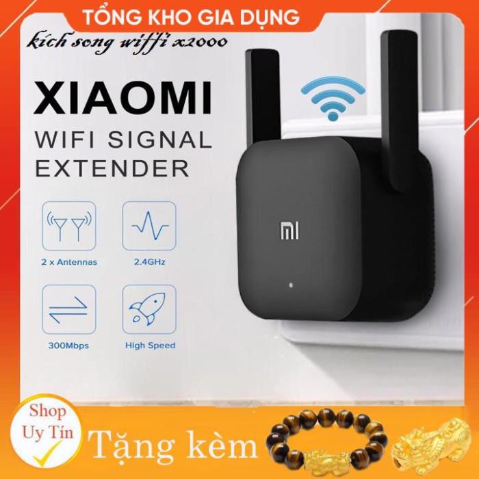 XẢ KHO TẾT Kích sóng Wifi Xiaomi Repeater Pro 2019 (2 râu - băng thông 300 Mbps) Bảo Hành 2 Năm Lỗi 1 Đổi 1 Free Ship