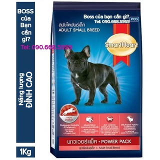 Hạt khô cho chó Smartheart Power Pack Small Breed 1kg
