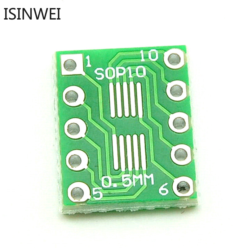 Set 20 bảng điều hợp sot23 sop10 msop10 umax sang dip10 smd sang dip 0.5mm/0.95mm pcb