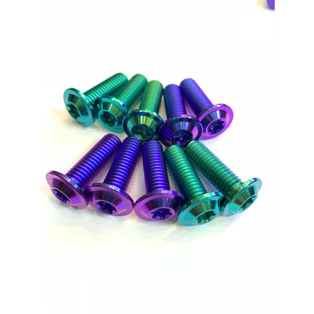 ốc titan gắn đĩa trước sau xe exciter 150 2 màu lục bảo tím hàng chất lượng cao cuongtoshiro