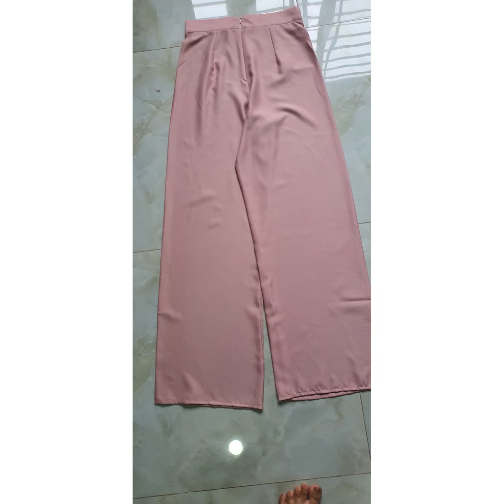 Quần áo dài bản lưng ống suông - QUAN001