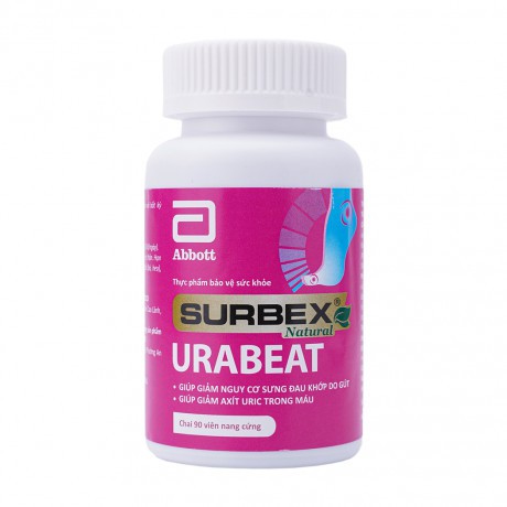 [ CHÍNH HÃNG] (Hộp 90 viên) Surbex Natural Urabeat – Hỗ trợ giảm acid uric, giảm đau do gout