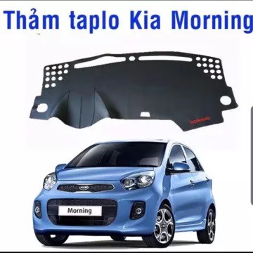 Thảm taplo Kia morning 2012-2020. 2021 (Da carbon cao cấp)