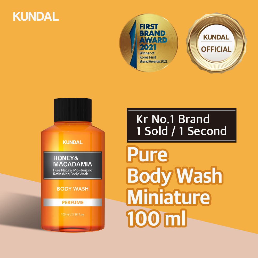 Sữa Tắm KUNDAL Chai Mini 100ML Làm Sạch Cơ Thể