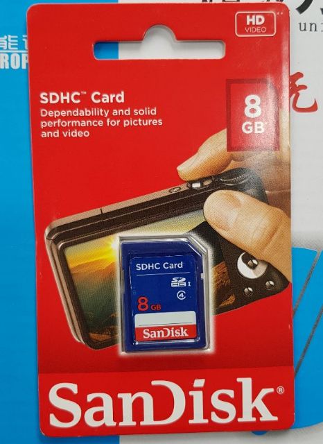 THẺ NHỚ SD 8G CLASS 4