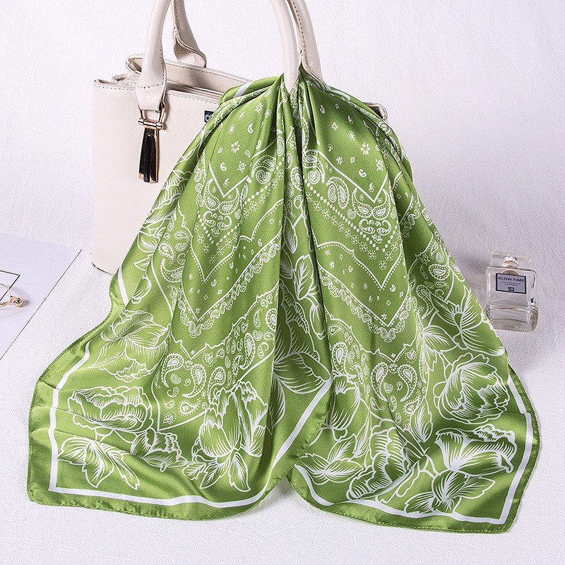 Khăn bandana quấn làm áo Blackpink cao cấp 70 70x70cm turban lụa vuông quàng cổ quấn tóc nữ đẹp