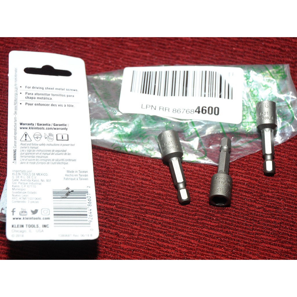 Đầu bắn vit 8mm - klein tools