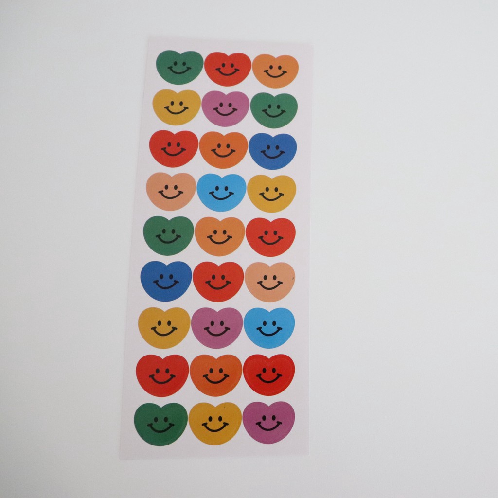 Set sticker in hình mặt cười dễ thương