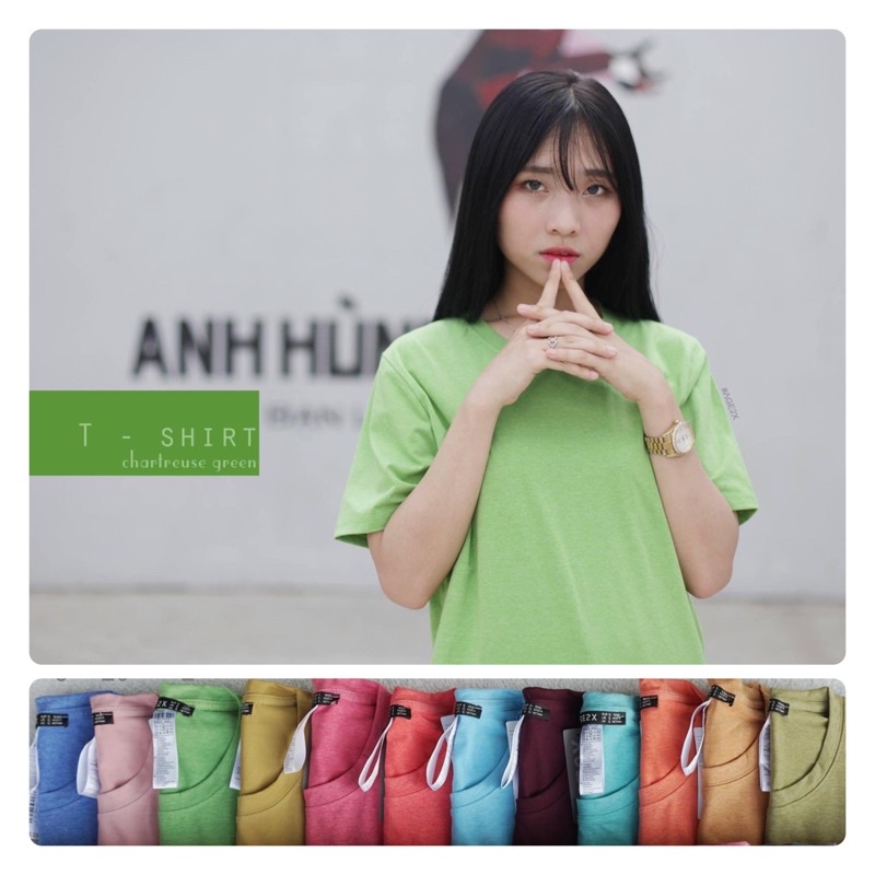 15 màu ĐỐM, Áo thun trơn AGE2X cổ tròn hàng VNXK Chất lượng cao, siêu thấm, siêu mát có giãn tốt dầy dặn