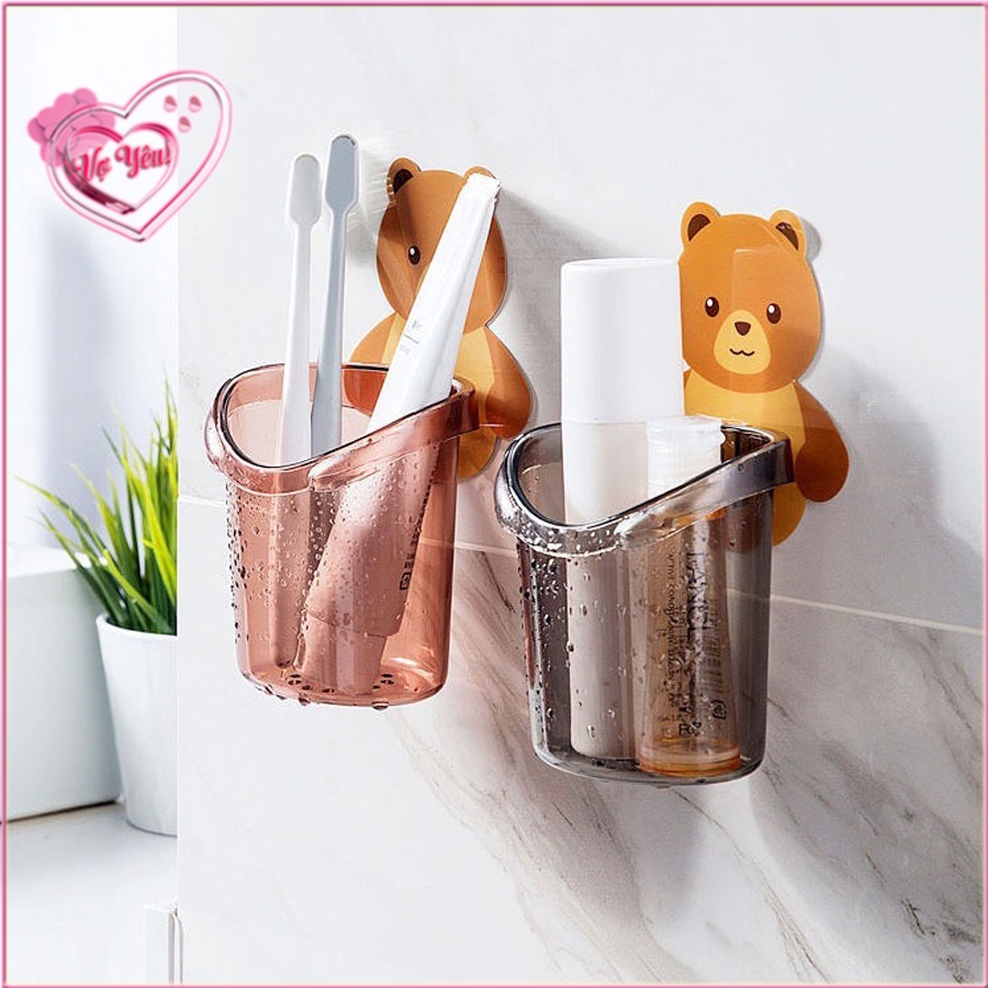 Ly đựng bàn chải đánh răng dán tường