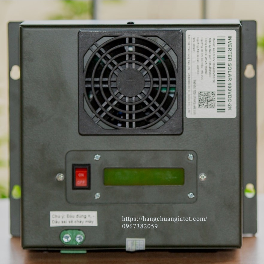 Máy chuyển điện pin năng lượng mặt trời Inverter Solar 400VDC/2KVA/1600W lên điện 220V hàng Nhật Bản