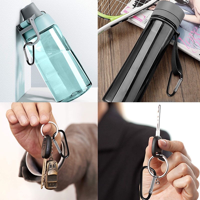 Set 10 Móc Khóa Carabiner Bằng Nhôm Đa Năng Tiện Dụng