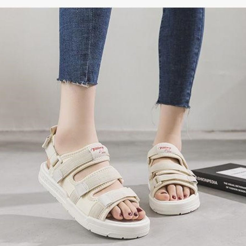 Sandal Nữ Đi Học Unisex Nam Nữ Đế Êm 3 Quai MRS006 - Mery Shoes