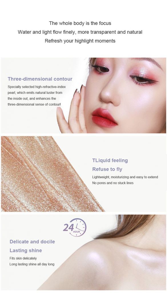 (Hàng Mới Về) Kem Bắt Sáng Dạng Lỏng Trang Điểm Tạo Khuôn Mặt Và Cơ Thể | BigBuy360 - bigbuy360.vn