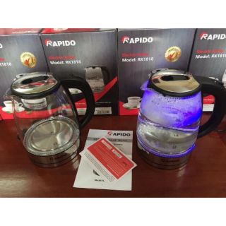Ấm siêu tốc thủy tinh rapido rk1818 - hãng ferrroli