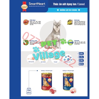 Pate lon smart heart cho chó 400gr