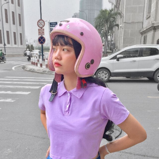 Áo polo dáng ngắn năng động | BigBuy360 - bigbuy360.vn