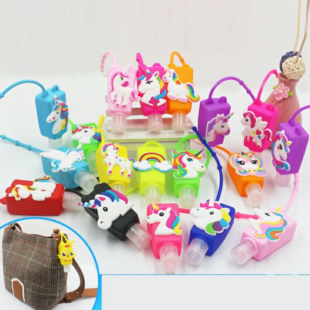 Chai 30ml Rỗng Kèm Silicon Hình Ngựa Pony Cute Dùng Đựng Nước Rửa Tay