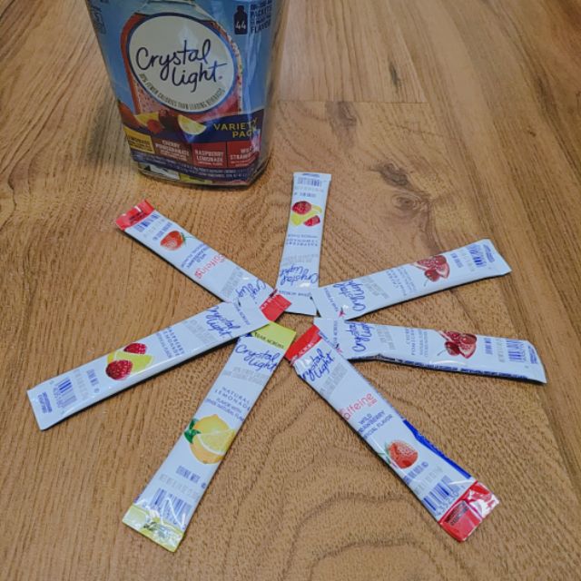 Bột pha nước Hoa Quả Crystal Light (Các Vị) ăn kiêng Keto/Das