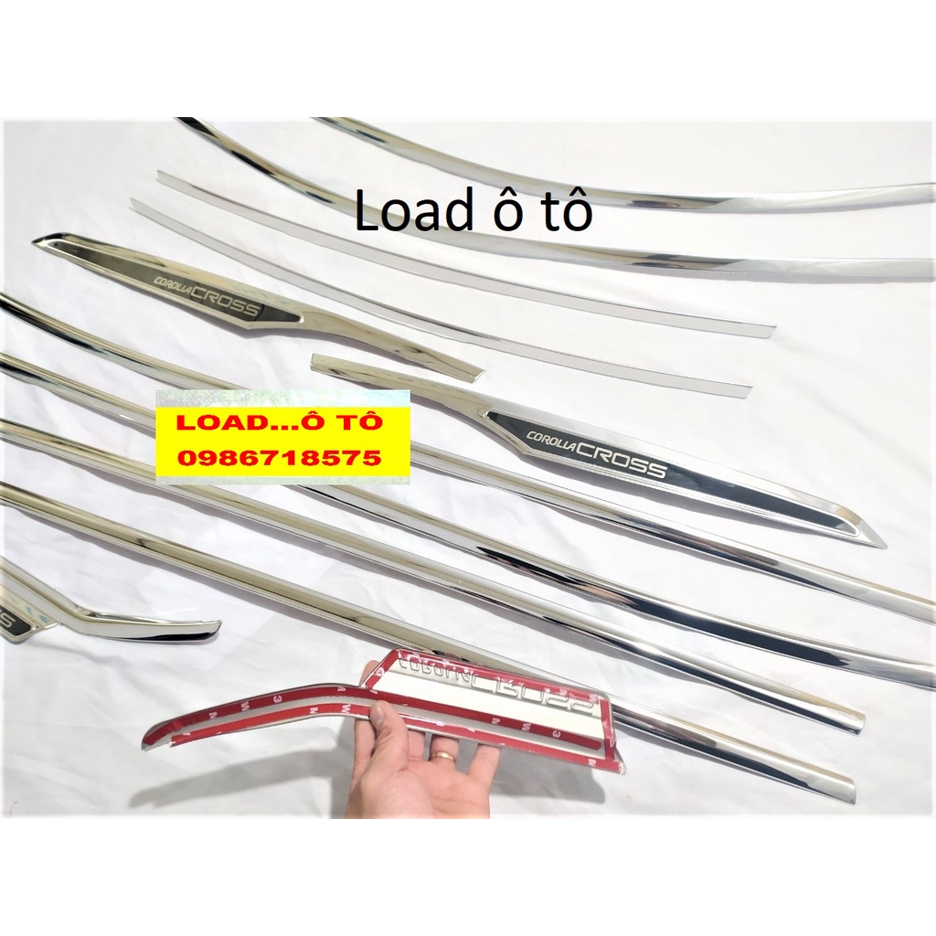 Nẹp Viền Chân Kính, Cong Kính Xe Toyota Corolla Cross 2024-2020 Hàng Inox Cao Cấp Nhất Thị Trường