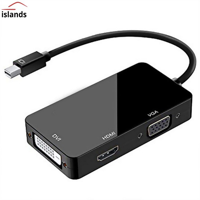 Bộ Chuyển Đổi Mini Dp Sang Hdmi Vga Dvi Ba Trong 4kx2k Cho Notebook