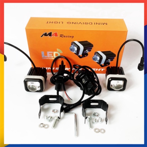 Đèn Led Trợ Sáng mini 2 màu MA Racing chính hãng  mã M1.0- giá 1 bóng