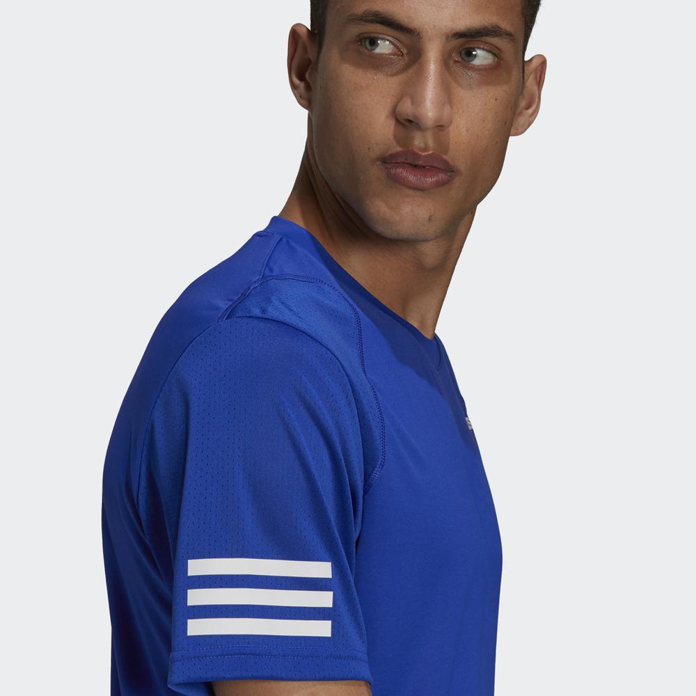 Áo Tee adidas TENNIS Nam Áo thun tennis 3 Sọc Club Màu xanh dương H34690