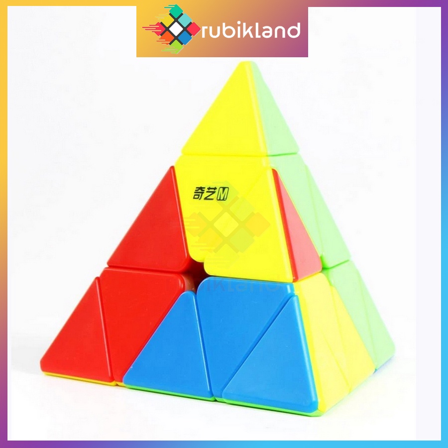 Rubik Pyraminx Nam Châm QiYi MS Magnetic Stickerless Rubic Tam Giác Đồ Chơi Trí Tuệ Trẻ Em