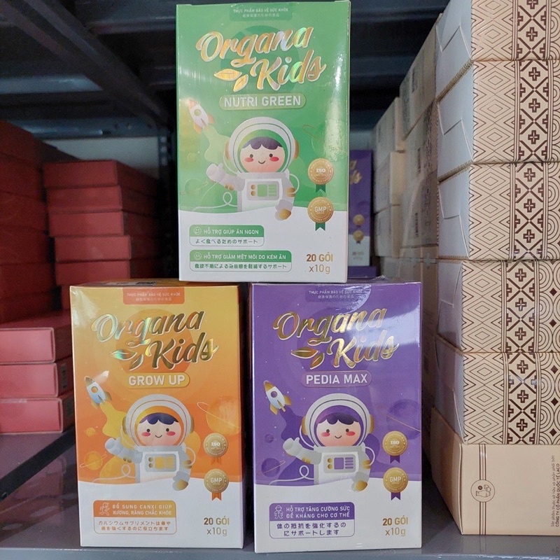 Thạch dinh dưỡng Organa Kids LACO,trẻ em ăn ngon, tăng đề kháng,tăng chiều cao, hỗ trợ tiêu hoá, hộp 20 gói