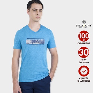 Áo phông nam Biman by Biluxury form chuẩn trẻ trung thun hoạ tiết basic dễ mặc 5APKH001XDU