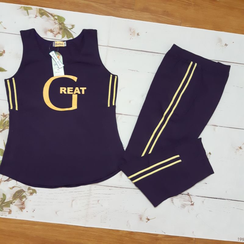 Sale Bộ thể thao chất liệu cotton Gia Hồi