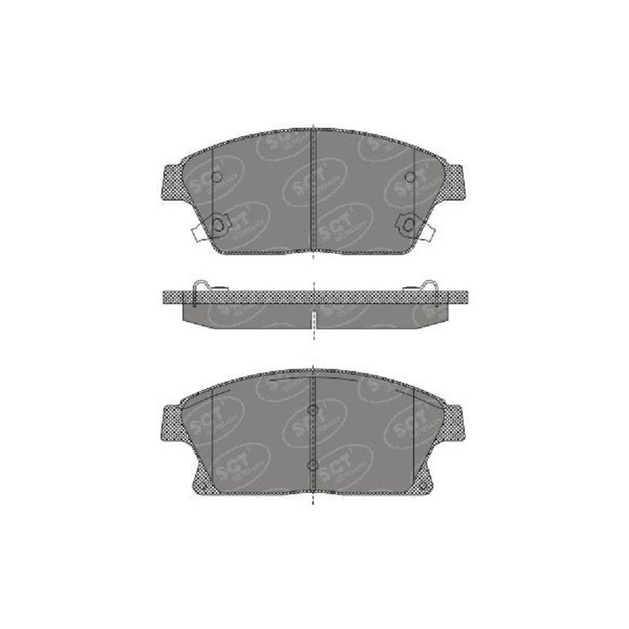 Má phanh trước SCT-GERMANY SP 638 xe ô tô Chevrolet Orlando LS 1.8, Orlando LT 1.8, Orlando LTZ
