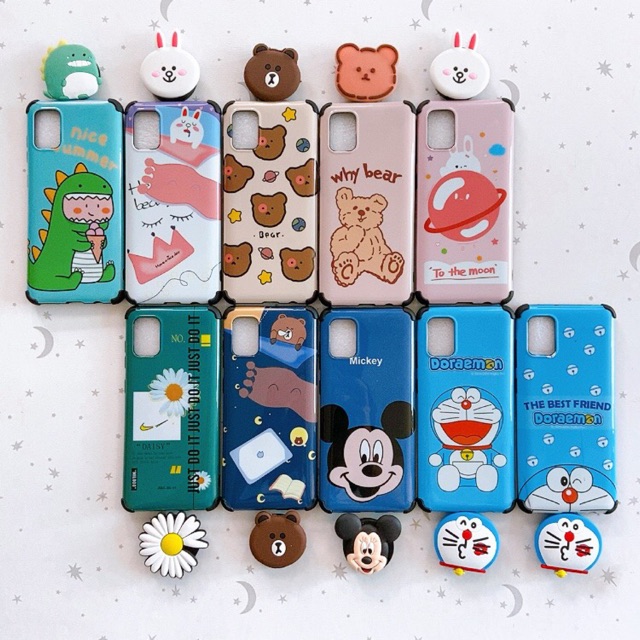 Ốp idm Hàn Quốc kèm Pop Samsung A31 siêu đẹp