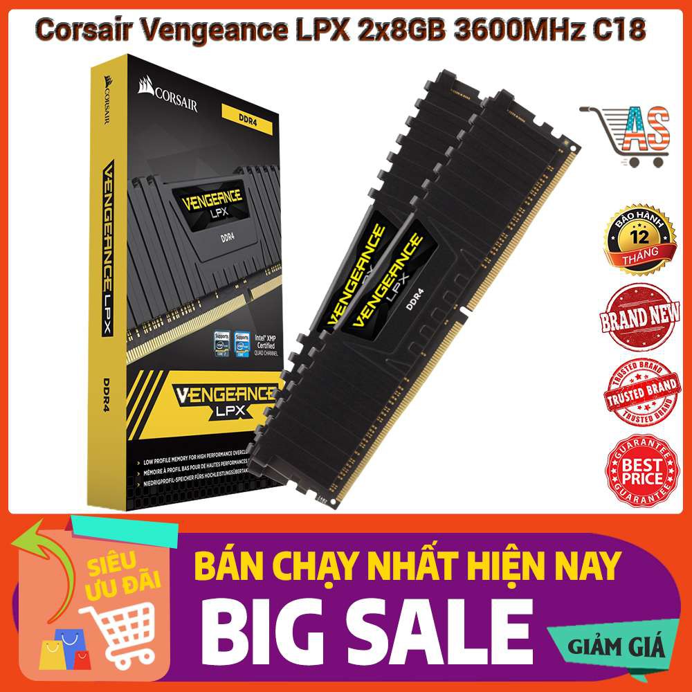 Ram PC Corsair Vengeance LPX 16GB (2x8GB) DDR4 DRAM 3600MHz | WebRaoVat - webraovat.net.vn