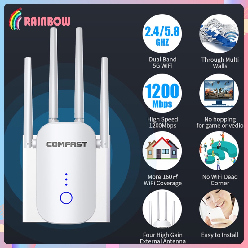 Thiết Bị Khuếch Đại Tín Hiệu Wifi 1200mbps | BigBuy360 - bigbuy360.vn