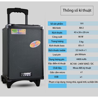 Loa kéo di động Temeisheng A8-2