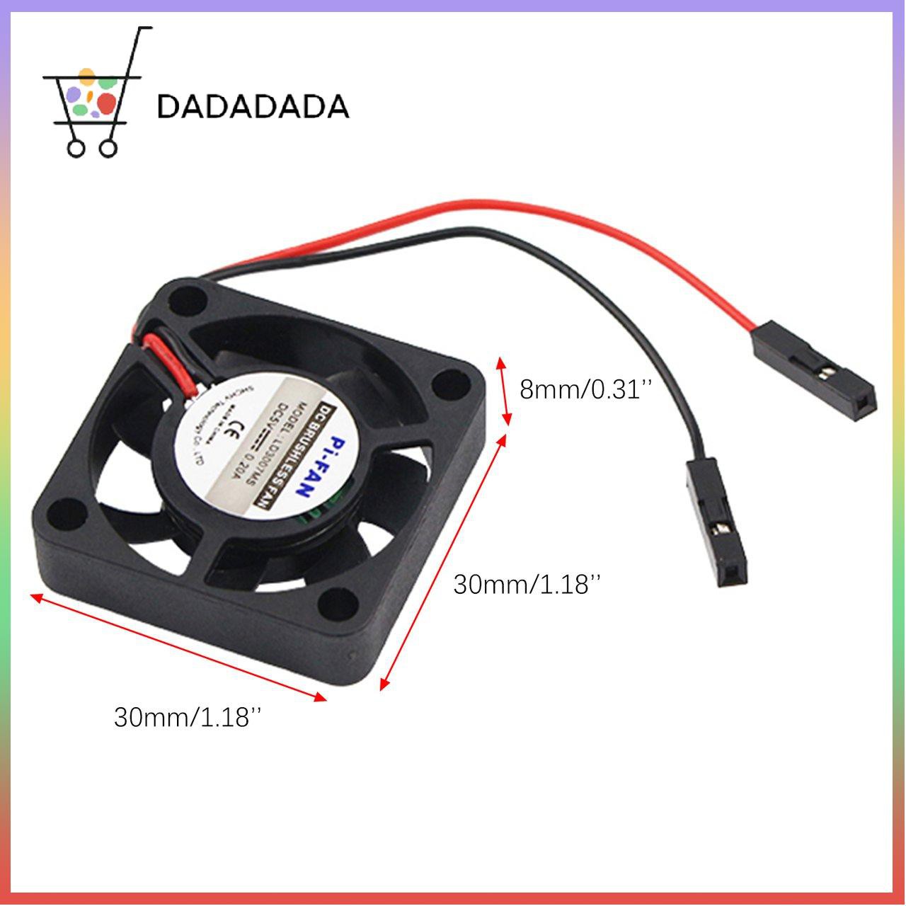 Quạt Tản Nhiệt 5v 3.3v Cho Raspberry Pi 4 B / 3b + / 3b / 2b / B + Cpu