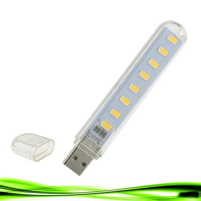 Đèn Led 8 Bóng Siêu Sáng Cắm Cổng Usb Cao Cấp