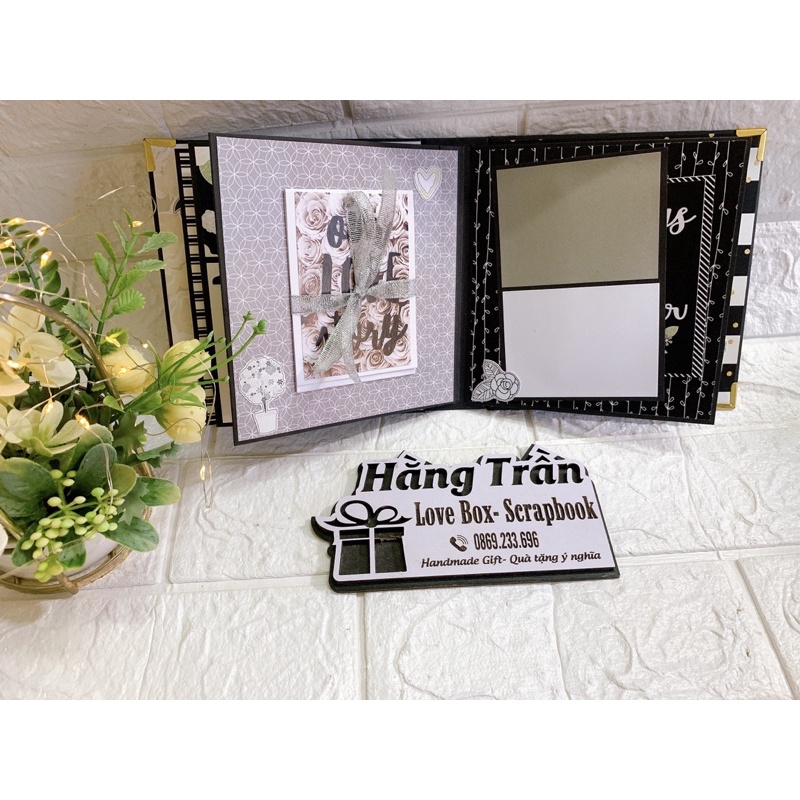 Album mini handmade chủ đề Forever dán 30 ảnh (Có video hướng dẫn cho khách đặt nguyên liệu tự làm)