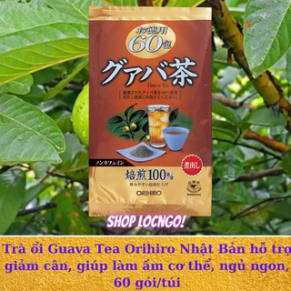Trà ổi Guava Tea Orihiro Nhật Bản giảm cân, giúp làm ấm cơ thể, ngủ ngon, 60 gói/túi - by Shop LocNgo
